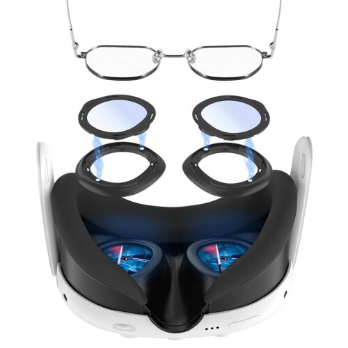 Glasses Spacer Protector for Meta Quest 3,  Light Blocking Glasses for Quest 3 VR Protector Accessories 2