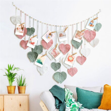 Large Macrame Wall Hanging-Chic Feather Boho Home Decor Macrame Leaves -for Bedroom,Living Room,35.5x55.1Inch