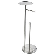 Porte-Rouleau de Papier Toilette Autoportant en Acier Inoxydable Antirouille avec Argent Brossé Lourd