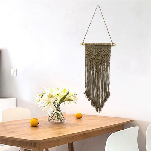 C-Wall Hanging Knitted  Style Hand-Woven  Macrame Home Decorations 1