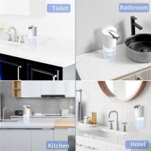 Automatic Foaming Soap Dispenser-400mL Touchless Soap Dispenser Adjustable Sensor Electric Hand Soap Dispenser Gel