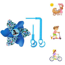 Baby Carriage Windmill Decoration,Flower Patterned Handlebar Windmill,  Decoration Accessories for Bikes