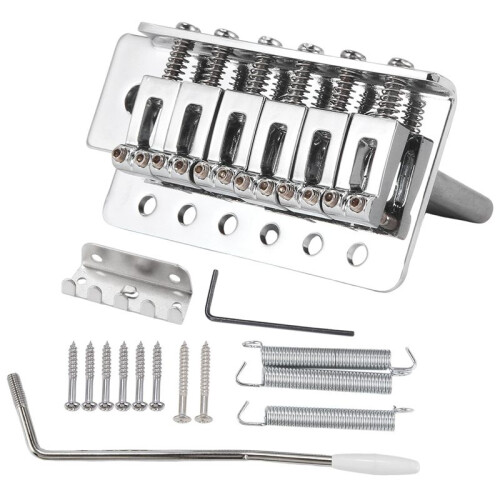 Voor Elektrische Gitaar Single Swing Bridge SQ ST Tremolo Bridge System Pull Plate String Bridge Concave String Code Zilver
