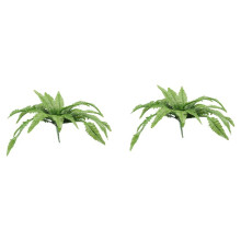 2X UV Resistant Lifelike Artificial Boston Fern, Artificial Ferns for Outdoors, Faux Ferns Fake Ferns Artificial Plants