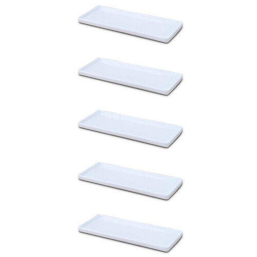 5X Rectangular Ceramic Tray Plate White Porcelain Rectangular Plate Mouthwash Cup Tray Bathroom Living Storage Tray 1