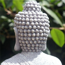 2X Vintage Garten Buddha Statue Drinnen Draussen Garten Zen Buddhismus Figur Skulptur Hause Büro GeschäFt Dekor Ornament