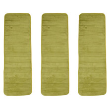 3 Pcs 120x40cm Absorbent Nonslip Memory Foam Kitchen Bedroom Door Floor Mat Rug Carpet Olive Drab