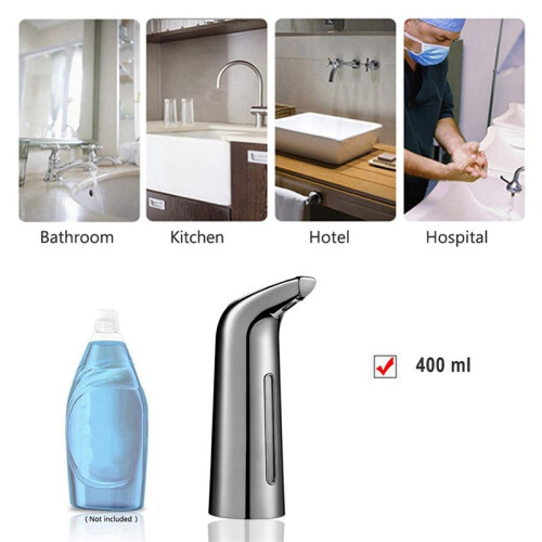 3X Automatic Soap Dispenser Touchless 400Ml,Automatic Sensor Soap Dispenser,Dish Soap Dispenser for Kitchen