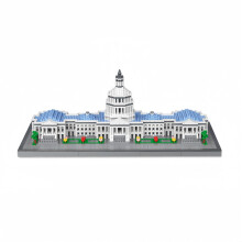 US Capitol Architecture Model Kit Micro Building Blocks for Adults Landmark Puzzle Challenge
