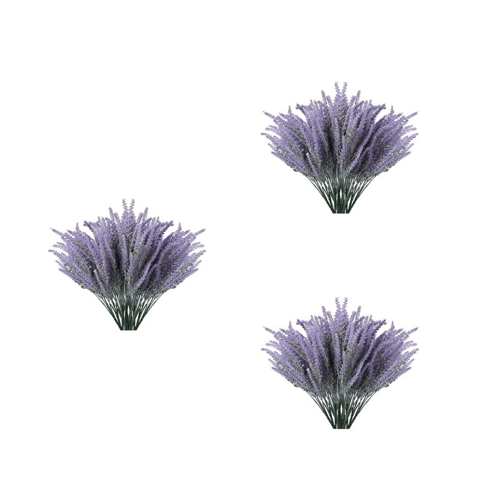 Artificial Lavender Flowers 24Pcs Fake Plants With Faux Plastic Wedding Bouquet For Table Centerpieces Home 6031329641449