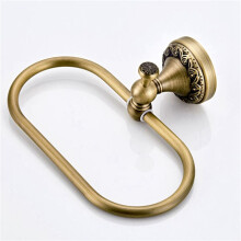 2X Portasciugamani Ovale In Ottone Antico con Motivo Squisito Porta Asciugamani da Intaglio per Accessori da Cucina per il Bagno
