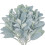 Faux Lambs Ear Stems 25Pcs Flocked Artificial Greenery Solid Spray Fake Rabbit Ear Leaves for Home Wedding DIY 2