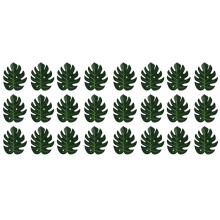 24X Artificial Tropical Leaves Jungle Party Decoration Animal Summer Hawaiian Wedding Home Table Decor S