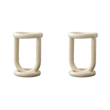 2X Ceramic Toothbrush Holder Bathroom Shelving Toothpaste Holder Storage Rack Bathroom Product Shelf Desktop Holder A