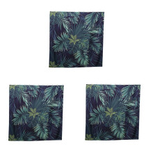 3X Green Shower Curtain Leaves Printing Pattern Modern Natural Plant Pattern Polyester Bathroom Waterproof Curtains