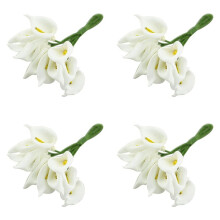 48 Stücke Calla KüNstliche Blumenstrauß Hochzeitsdekoration DIY Kranz Geschenk Weiß