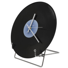Orologio da parete a disco in vinile da 12 pollici blu 1000 mAh 30 cm