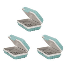 3X Soap Holder, Soap Dish, Bar Soap Holder for Shower, Travel Soap Case with Lid for Gym, Travel Soap Box