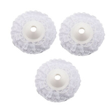 18Pcs Collier de Bouquet de Dentelle, Collier de Dentelle Titulaire de Bouquet de Bricolage Mariage Bouquet de MariéE Collier Blanc Dentelle