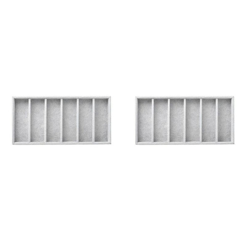 2 StüCk Brillen-Displaybox mit 6 FäChern, Brillen-Organizer-Sortierbox, Brillen-Display-Schmuck-Organizer-Tablett, A