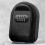 2X Key Safe Box  4 Digit Combination Outdoor Key Security Storage Case Key Lock Box Wall Mounted,Black 3