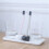 4X Rectangular Ceramic Tray Plate White Porcelain Rectangular Plate Mouthwash Cup Tray Bathroom Living Storage Tray 4