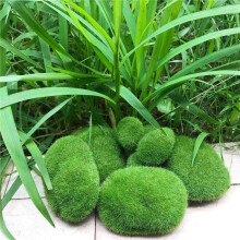 160PCS 5 Size Artificial Moss Rocks Decorative Green Moss Balls Fake Moss Decor for Floral Arrangements Gardens