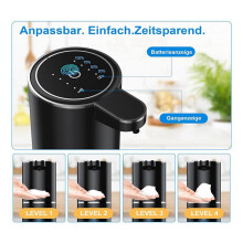 2X Automatischer Seifenspender, 380 Ml, Elektrische Wandmontage, Berührungsloser Automatischer Seifenspender, über USB Wiederaufladbarer Schaum