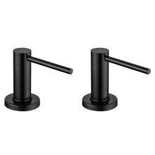 2X Kitchen Sink Soap Dispenser Countertop Pump Hand Lotion Built in Bottle Stainless Steel Screw Black