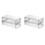 2X Self-Contained Suction Cup Corrugated Wall Organizer, Multifunctional Glacier Pattern Tissue Box, A 2