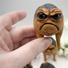 2X Grumpy Frog Toad Statue Ugly Angry Outdoor Garden Yard Frog Decor Statue Fun Novelty Home Office Frog Decor Sculpture