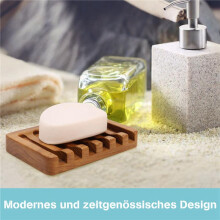 3X Soap Dish with Slanted Waterfall Design, Bar Soap Holder Teak Wood, Soap Saver for Shower,Bathroom, Sink, Kitchen