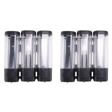 2X 3-in-1 Kamer Wandgemonteerde Badkamer Douchepomp Dispenser en Organizer - Kan Worden Gebruikt voor Shampoo, Conditioner, A