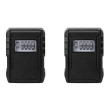 2X Metal Password Key Box Wall Mounted 4 Digits Password Box Waterproof Anti Theft Safe Lock Large Capacity Keybox