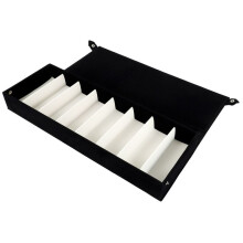 3X 8 Slot Eyewear Stand Holder Sunglasses Glasses Storage Display Case Jewelry Tray Storage Box Organizer Unisex Black