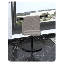 2X Support de Porte-Serviettes, Porte-Serviettes en Forme de L, Barre de Serviettes Autoportante Stable, Petit Support D'Anneau de Serviette pour