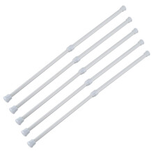 5X Telescopic Asta Doccia Asta per Tenda Doccia Asta Telescopica Doccia Bianco 30-50 cm