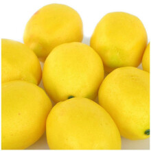 Fake Fruit Home House Kitchen Party Decoration Artificial Lifelike Simulation Yellow Lemon 60pcs Set