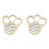2X Easter Rabbit Foot Print Stencil Floor Bunny Foot Print Template Reusable Stencil 1