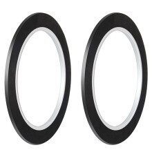 2X Zwarte PET-Glas-in-Loodlijnen, Glas-in-Lood-Loodlijnen van 3 mm, 216 Ft voor Glasschilderoppervlakken, Galerijvensters