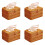 4X Rectangle Paper Rack Rattan Tissue Box Elegant Home Decoration Handmade Desktop Tissue Container Napkin Storage Case 1