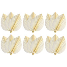 Large White Dried Leaves - Premium Quality - 18 Pcs Elegant Modern Boho Home & Wedding Decor - Wall Art