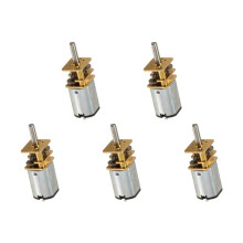 5X JA12-N20 Model 12V 100RPM Torque Gearbox Gear Box Motor Silver+Gold