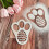 2X Easter Rabbit Foot Print Stencil Floor Bunny Foot Print Template Reusable Stencil 4