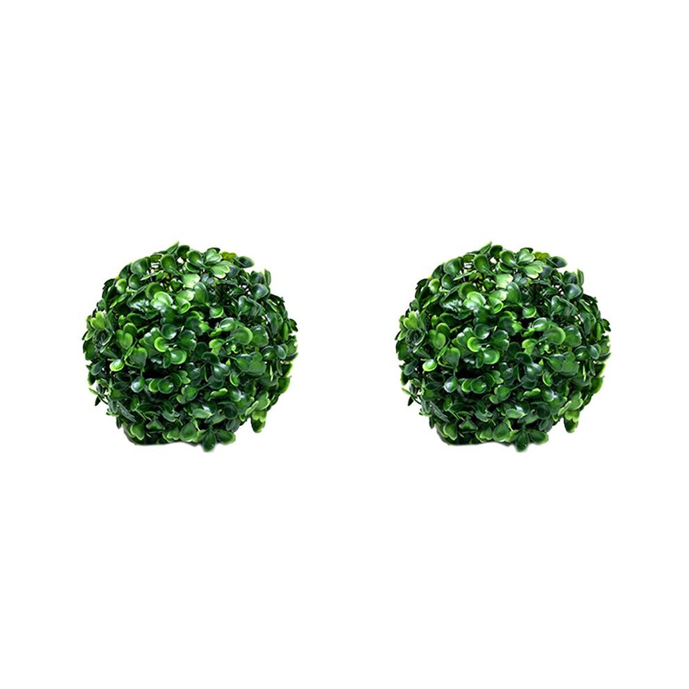 2X Greenery Balls Faux Boxwood Green Round Balls No Trimming Artificial Topiary Balls Table Decoration A 4713513088743