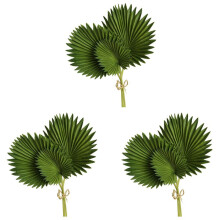 9 Pcs Artificial Leaves Bunch Green Plastic Fake Plants Simulation Leaves Flower Arrangement Home Decoration