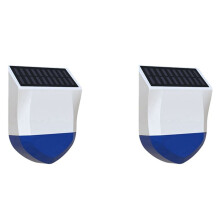2X NEO Graffiti Audible Alarm ZigBee Outdoor Sound and Light Alarm Waterproof Solar Sound Light Alarms