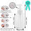 6 Pack Foaming Soap Dispenser 15Oz Refillable Foam Liquid Hand Soap Empty Plastic Pump Bottle Container - Clear 450Ml 7
