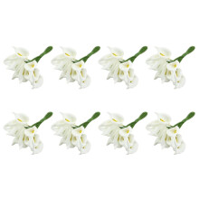 96Pcs  Calla Artificial Flower Bouquet Wedding Decoration DIY Wreath Gift White