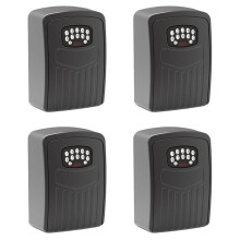4X TUYA Key Box Boîte de Verrouillage de Stockage Life App Support Mural Sécurité Antivol Lockbox-Mot de Passe